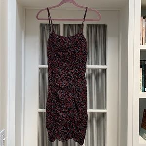 Reformation red roses dress